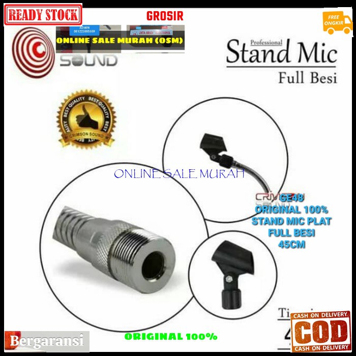 G48 Stand mic meja full besi original 100% holder mik table standing microphone mimbar podium mik penyangga mikrophone tiang pegangan Fleksible flexsible karaoke musik DJ  Bisa segala jenis MICROPHONE JAMINAN ANTI JATUH FULL BESI  Dapet holder Tinggi : 30