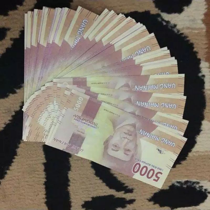 uang mahar/mainan pecaan 5 ribu