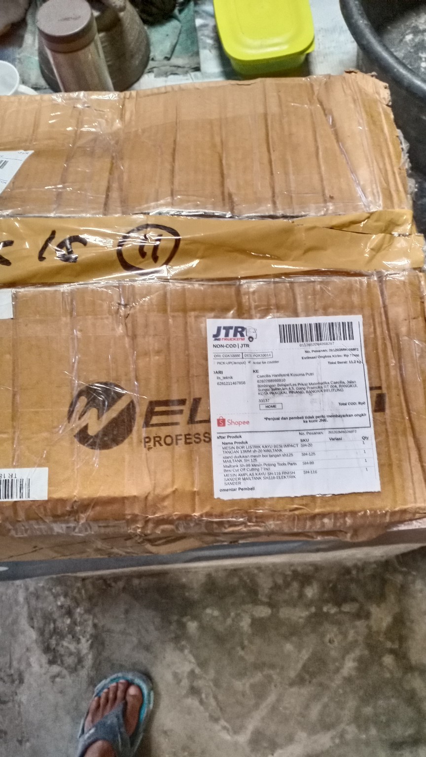 Mesin Bor Tembok Dinding Kayu 13mm Mailtank Sh20 Bolak Balik 13mm Sh-20