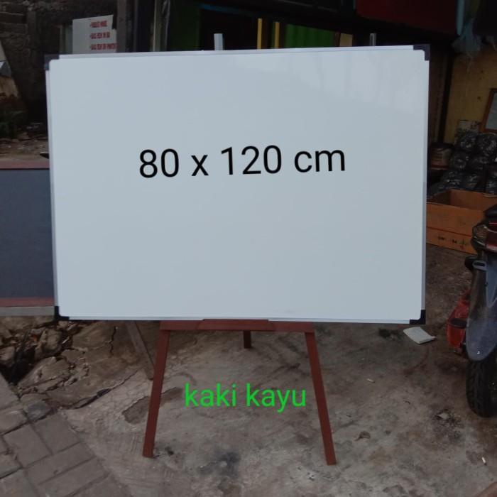

whiteboard kaki kayu 80 x 120 cm