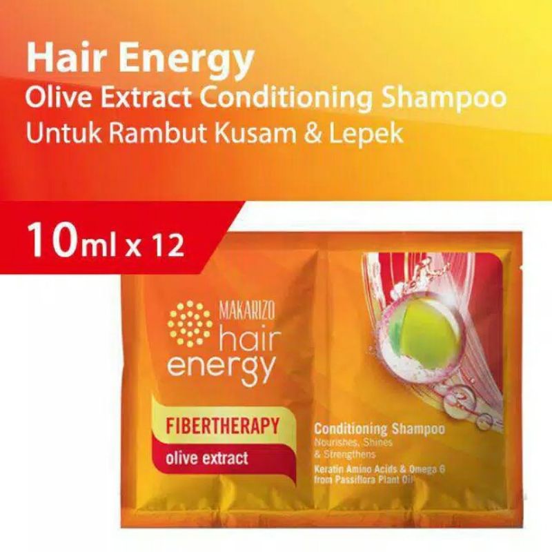 MAKARIZO SHAMPOO HAIR ENERGY+ CONDITIONER 10mL ( 1/6PCS