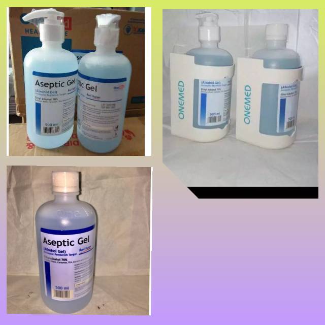 Aseptic Gel OneMed 500 Ml dispenser / Refill Antiseptik / Bracket / Aseptik harga per botol