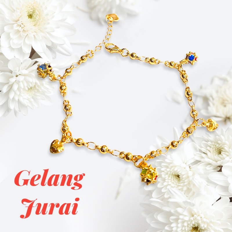 Gelang tangan wanita rante italy lapis emas yaxiya xuping