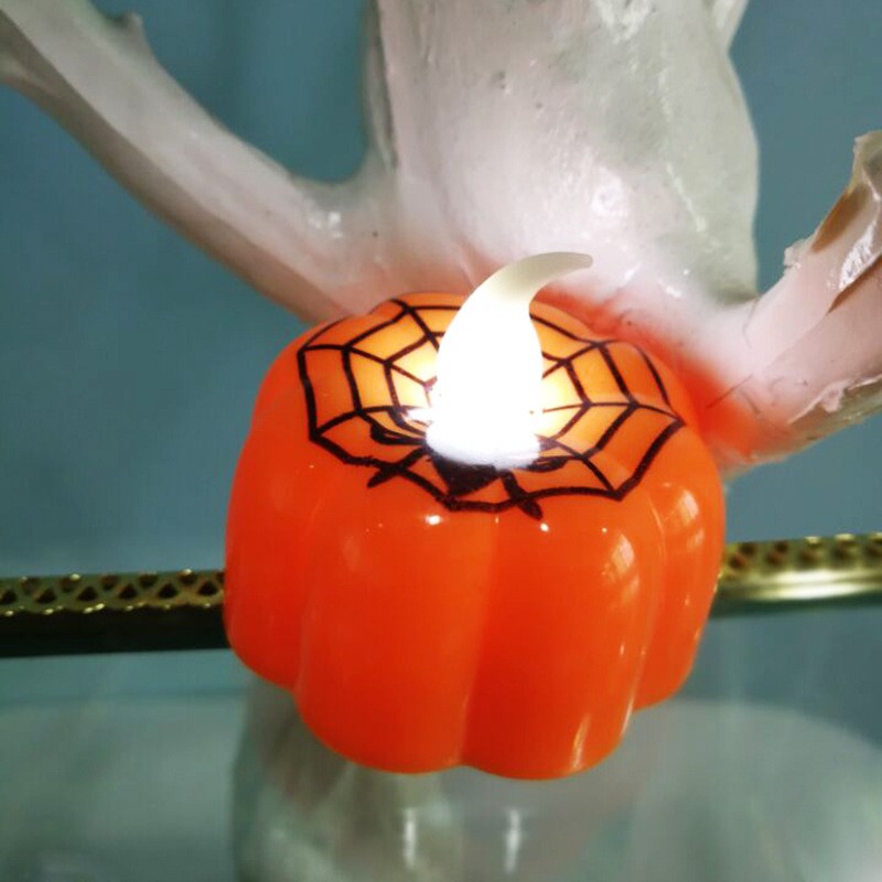 LALA lampu lilin labu pumpkin lamp hiasan pesta halloween dekorasi ornamen aksesoris