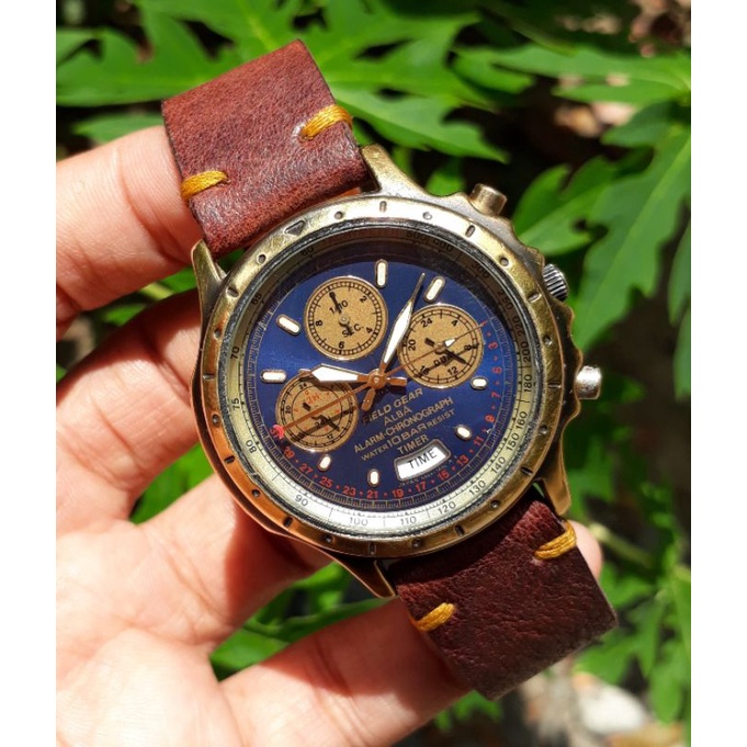 Jam Tangan Alba Field Gear Pointer Date Chronograph Original Rare Item