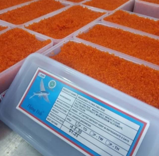 Tobiko Orange 500gr / Telur ikan terbang / Flying fish roe