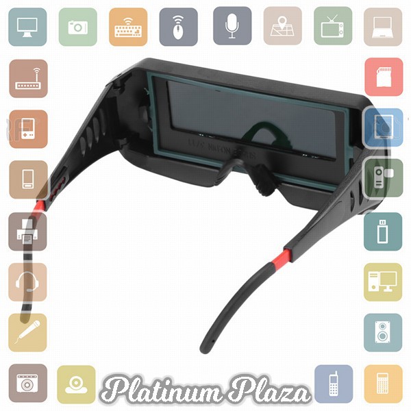 TaffGuard Kacamata Las Otomatis Auto Darkening Soldering Googles - 5100B - Black`29GTIE-