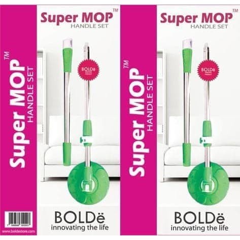 Bolde Handle Set Super MOP/Tangkai Gagang Pel Otomatis Putar Original