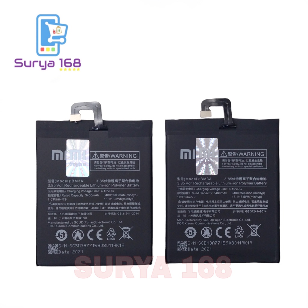 BATTERY BATERAI BATTERE XIAOMI MI NOTE 3 BM-3A BM3A