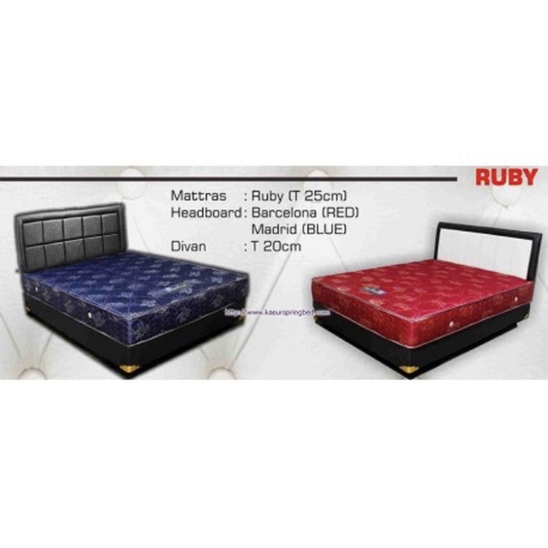 Kasur Eurostar Ruby 160 1 set + Divan - Matras Springbed ukuran 160