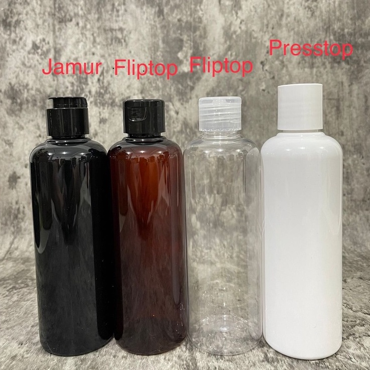 Botol FlipTop 250ml/ HandSanitizer/ Antis/ Pet/ Import