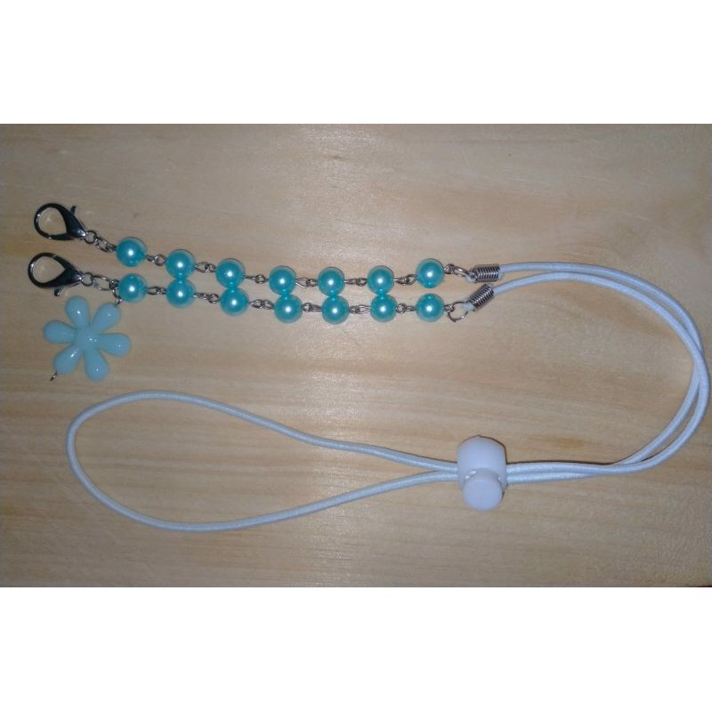 2in1 strap masker + konektor masker mutiara.