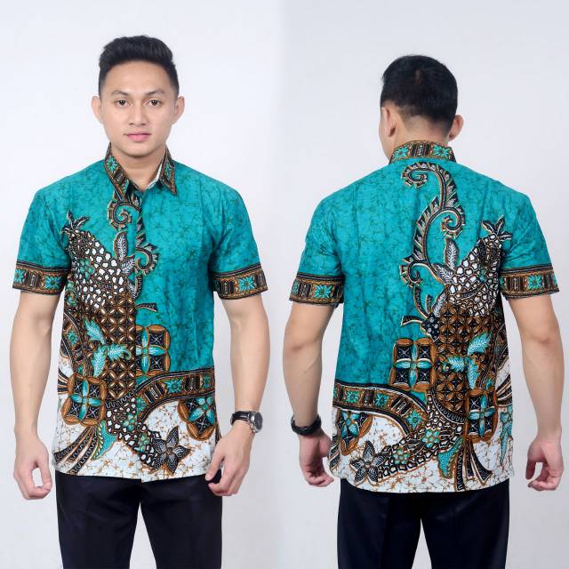 Kemeja Batik Lengan Pendek / Hem / Sragam Kantor / kondangan / baju Pria dewasa /  formal / Kasual