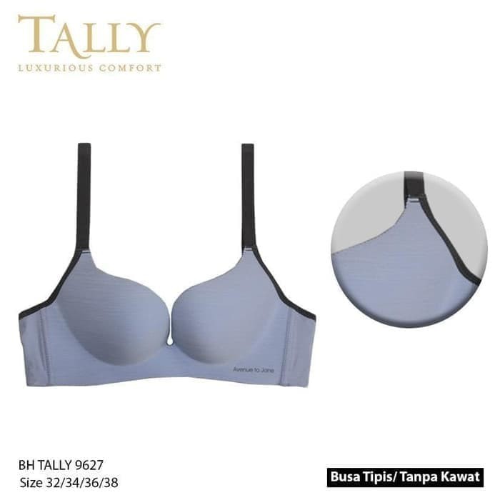 Bra BH Seamless Import Tanpa Kawat TALLY 9627 - Biru 36