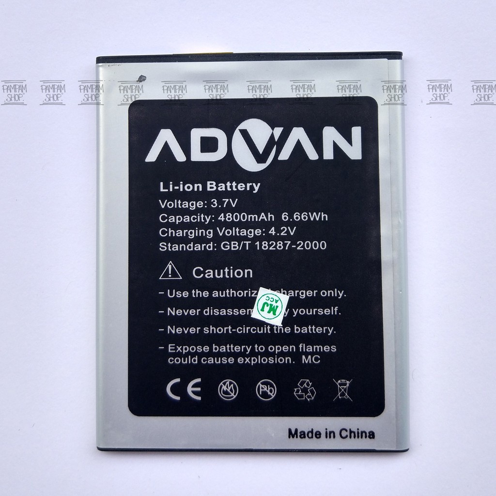 Baterai Advan S50A Original Double Power | Batre, Batrai, Battery, S50 A, S 50A, Advance