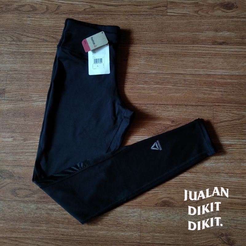 celana legging reebok run women's running tight 100% original
