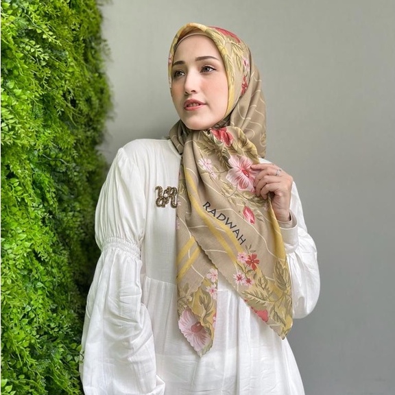 RADWAH - PREMIUM SCARF VOAL TWO TONE - SCARF PRINTING