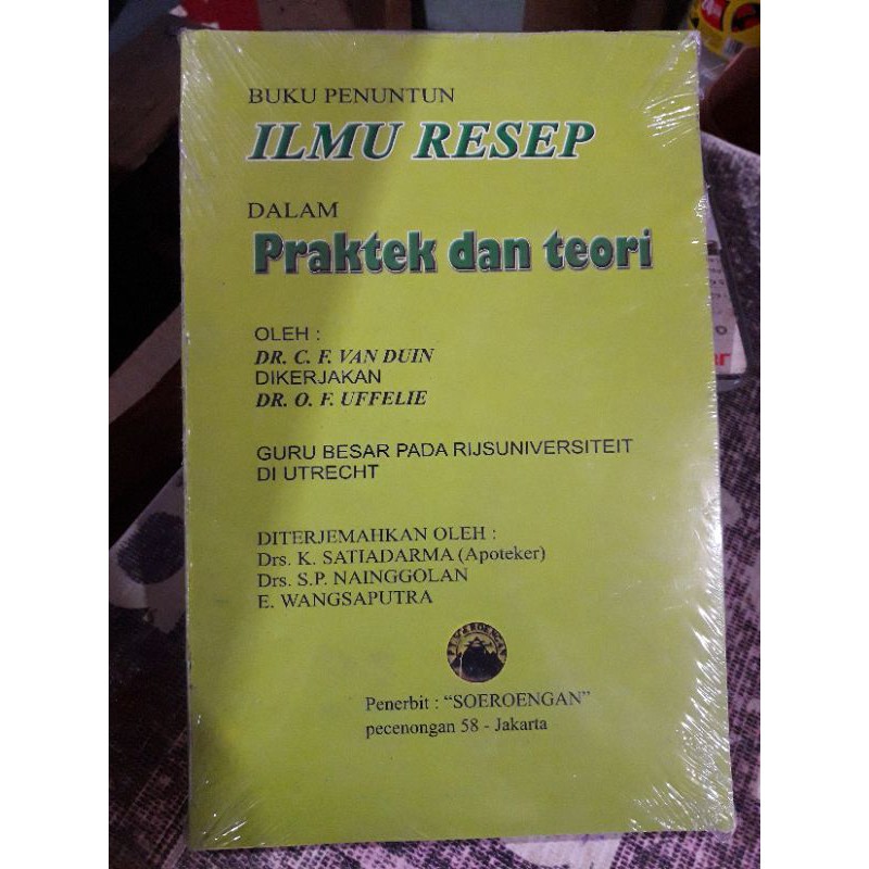 Jual Ilmu Resep Dalam Praktek Dan Teori | Shopee Indonesia