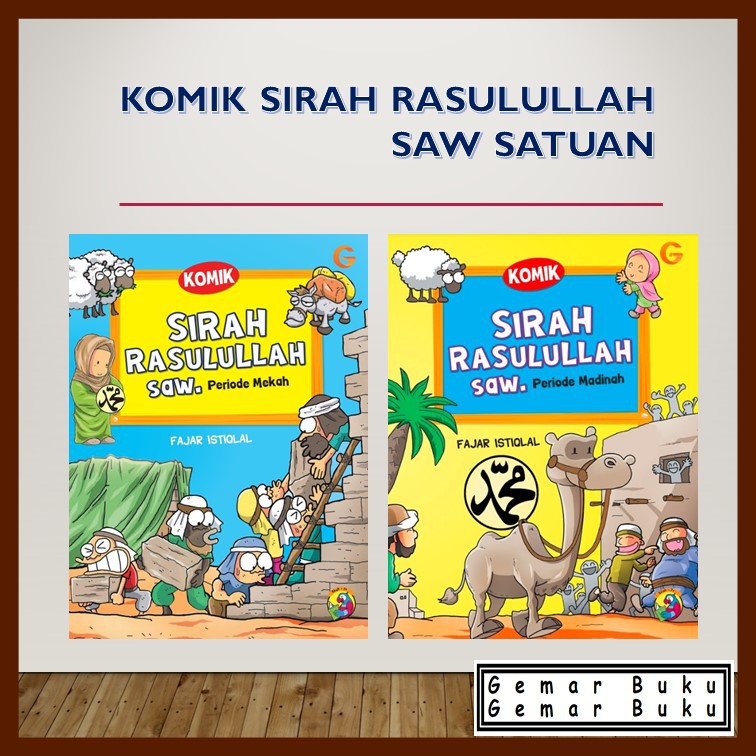 Buku Buku Komik Sirah Rasulullah Satuan Buku Cerita Anak Islami Buku ...