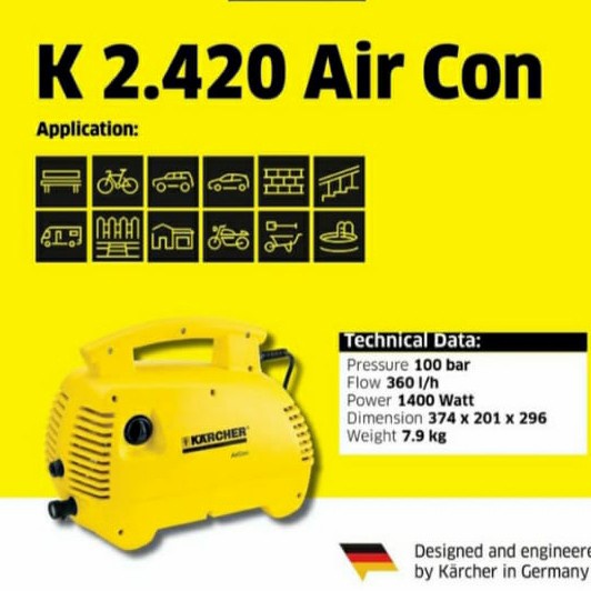 Dijual KARCHER K 2.420 AirCon K 2 420K2 420 High Pressure Cleaner Ac ori Limited