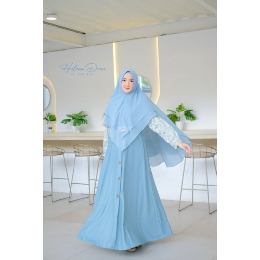 Gamis Katun Toyobo Mix Katun Jepang Helena Dress by Attin