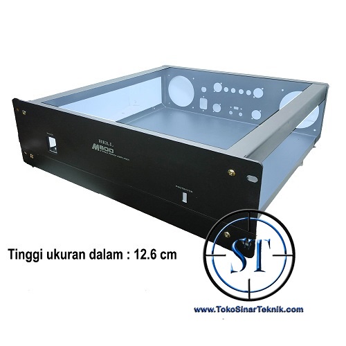 BOX BELL M-800 BOX POWER AMPLIFIER M800 M-800 Bok Ampli Wadah Kotak Alumunium Holder Sound System