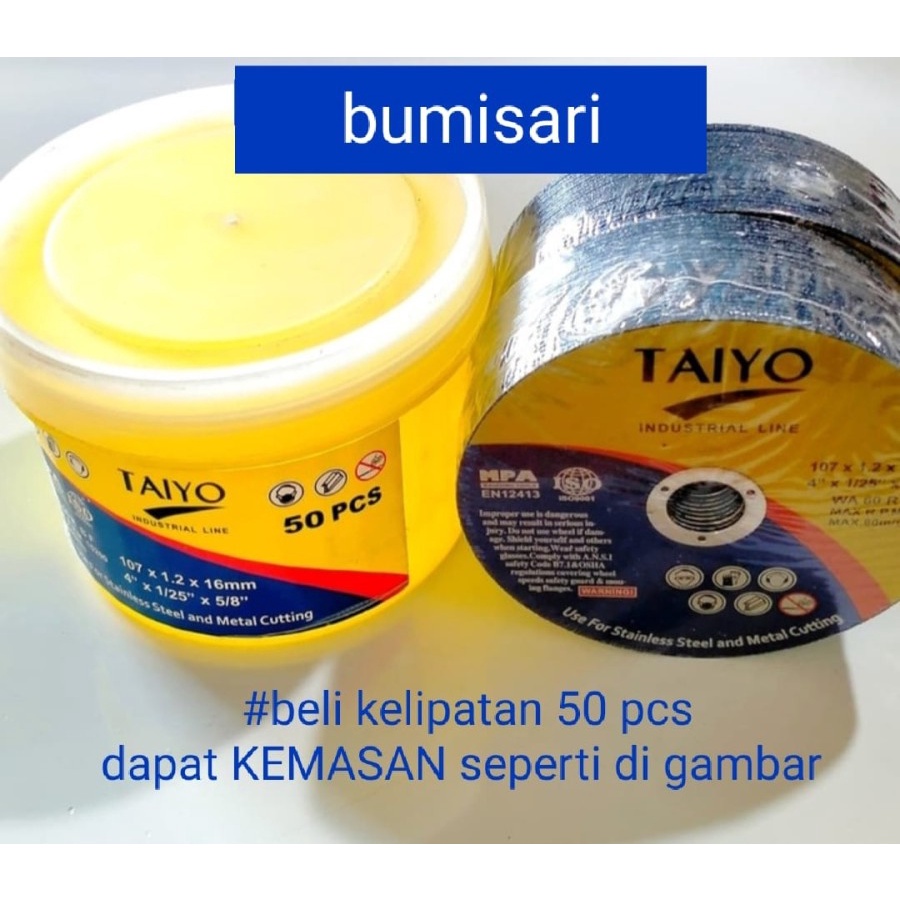 Batu potong Taiyo 4&quot;/ Batu gurinda/ Batu potong murah/ Gurinda Taiyo