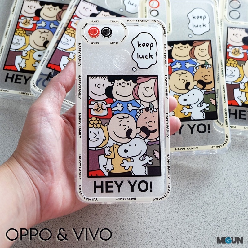 New! Peanuts Case For OPPO REALME VIVO A12 A5S A11K A7 A53 A54 A15 A16 A1K C2 C12 C15 C20 C11 Y15 Y17 Y12 Y20 Y12i A74 A95 Y30 Y50 Y91 Y93 Y95 Y91C Y30 Y50