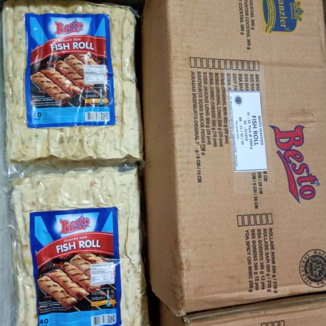 

TERBARU BESTO FISH ROLL SAYUR 1 KARTON KEMASAN 1KG (10 BKS)