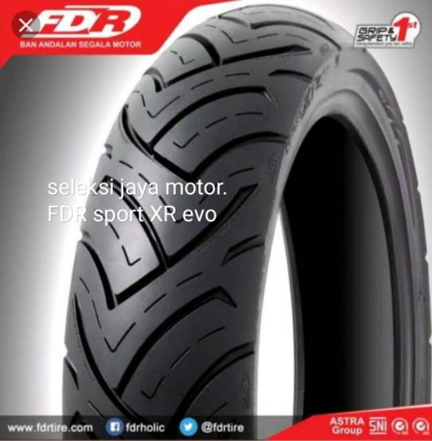 Ban tubles matic FDR sport xr evo uk.110/80.ring 14.free pentil..untuk semua motor matic