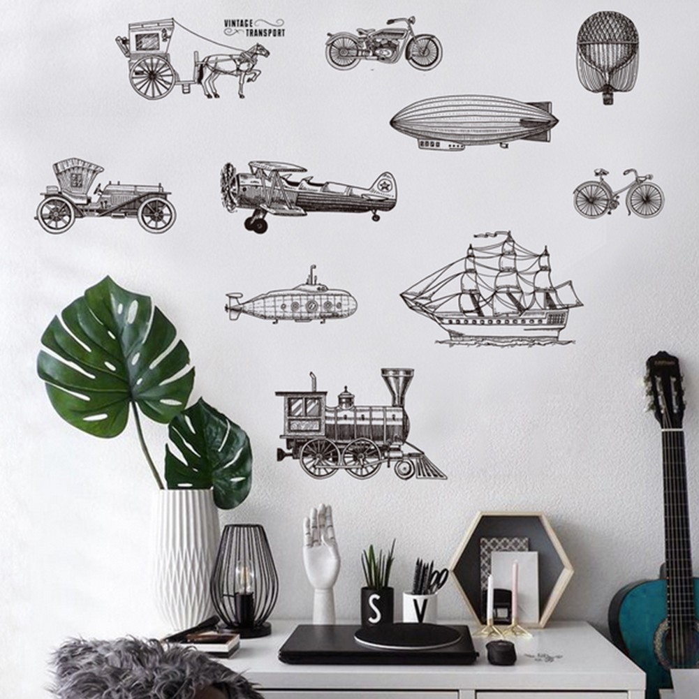 70 50cm Label Transportasi Wall Sticker