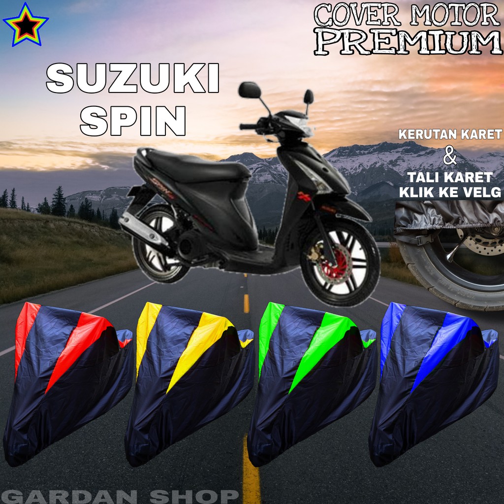 Sarung Motor SUZUKI SPIN Hitam KOMBINASI Body Cover Penutup Suzuki PREMIUM