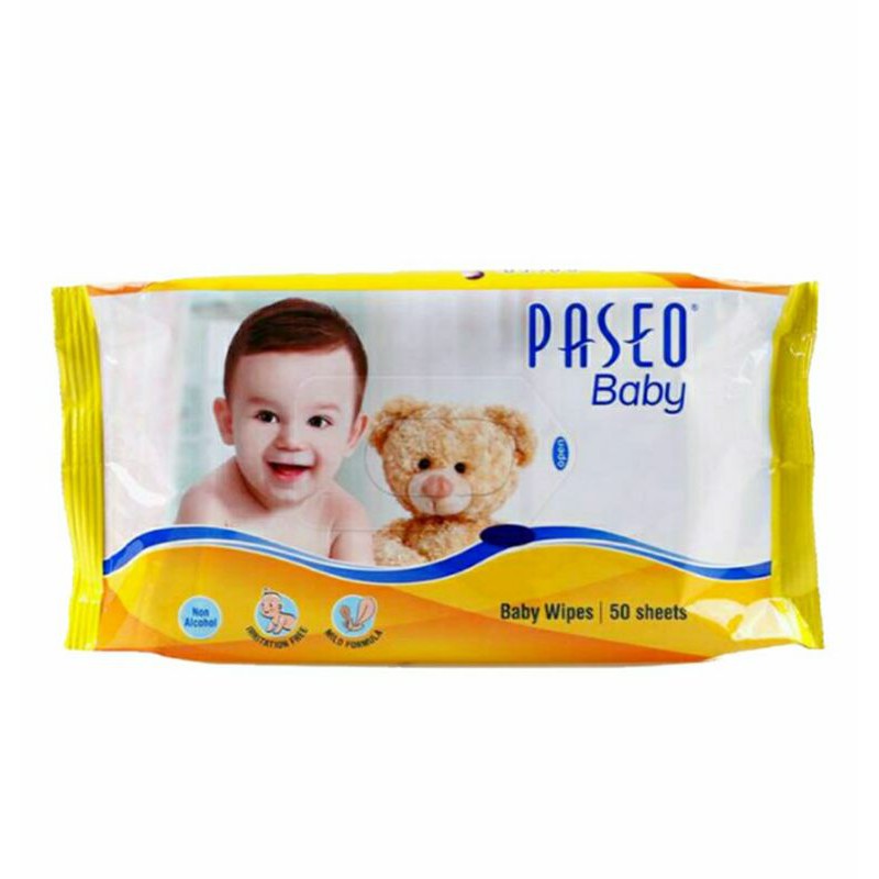 Paseo Baby Wipes 50's