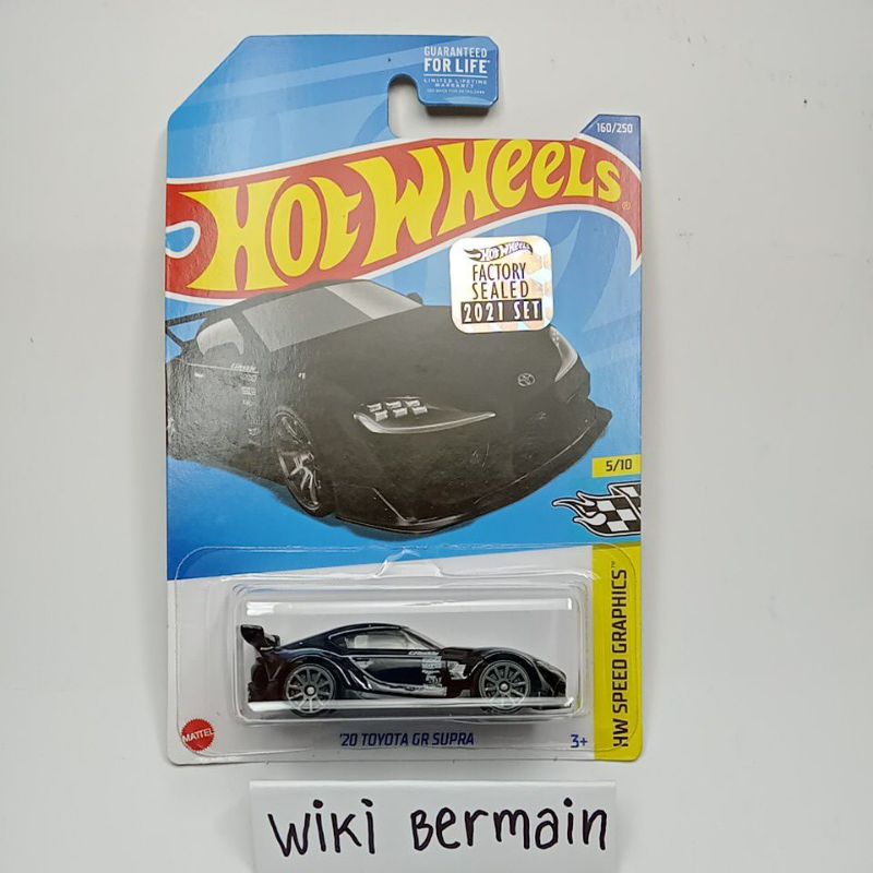 Hot Wheels 20 Toyota GR Supra Hitam Special Color Factory Sealed free blister protektor