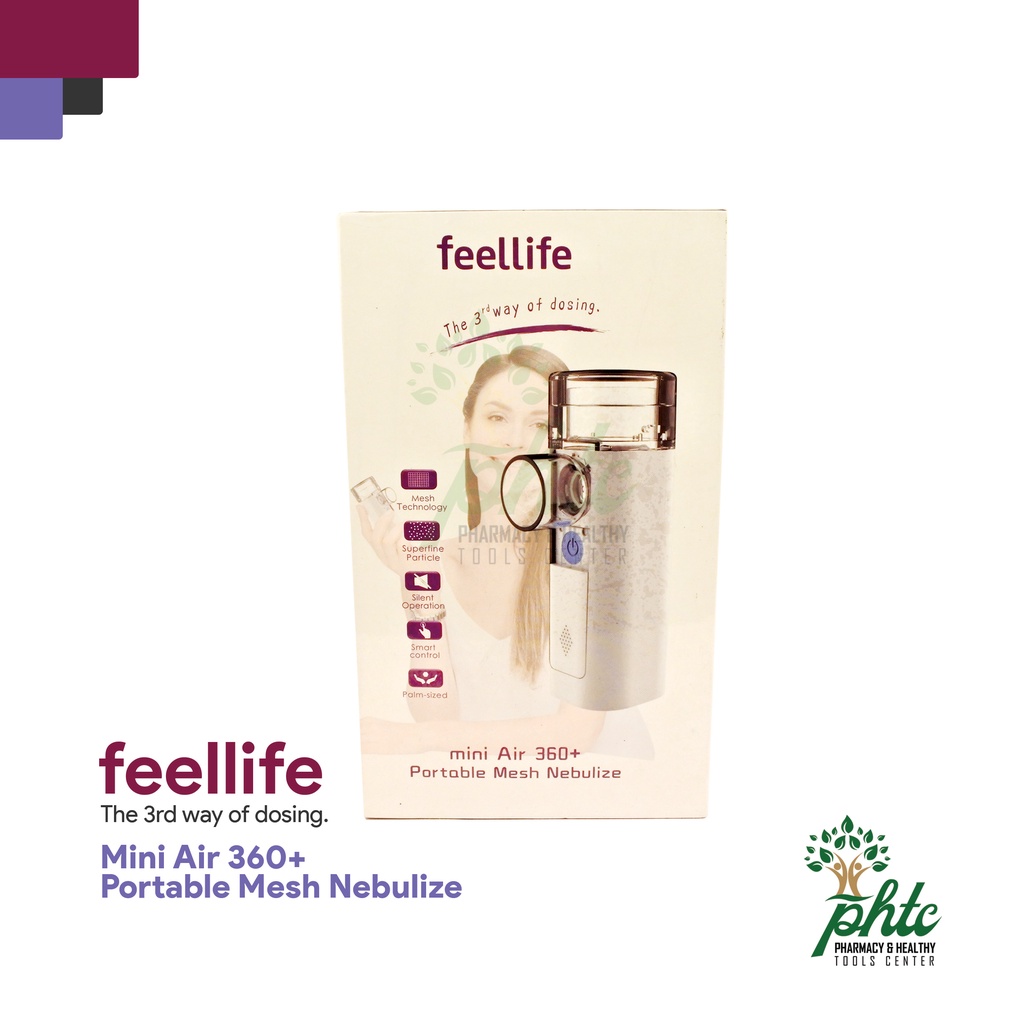 FEELLIFE Nebulizer Portable Mini Air 360+ l Alat Bantu Uap Portable