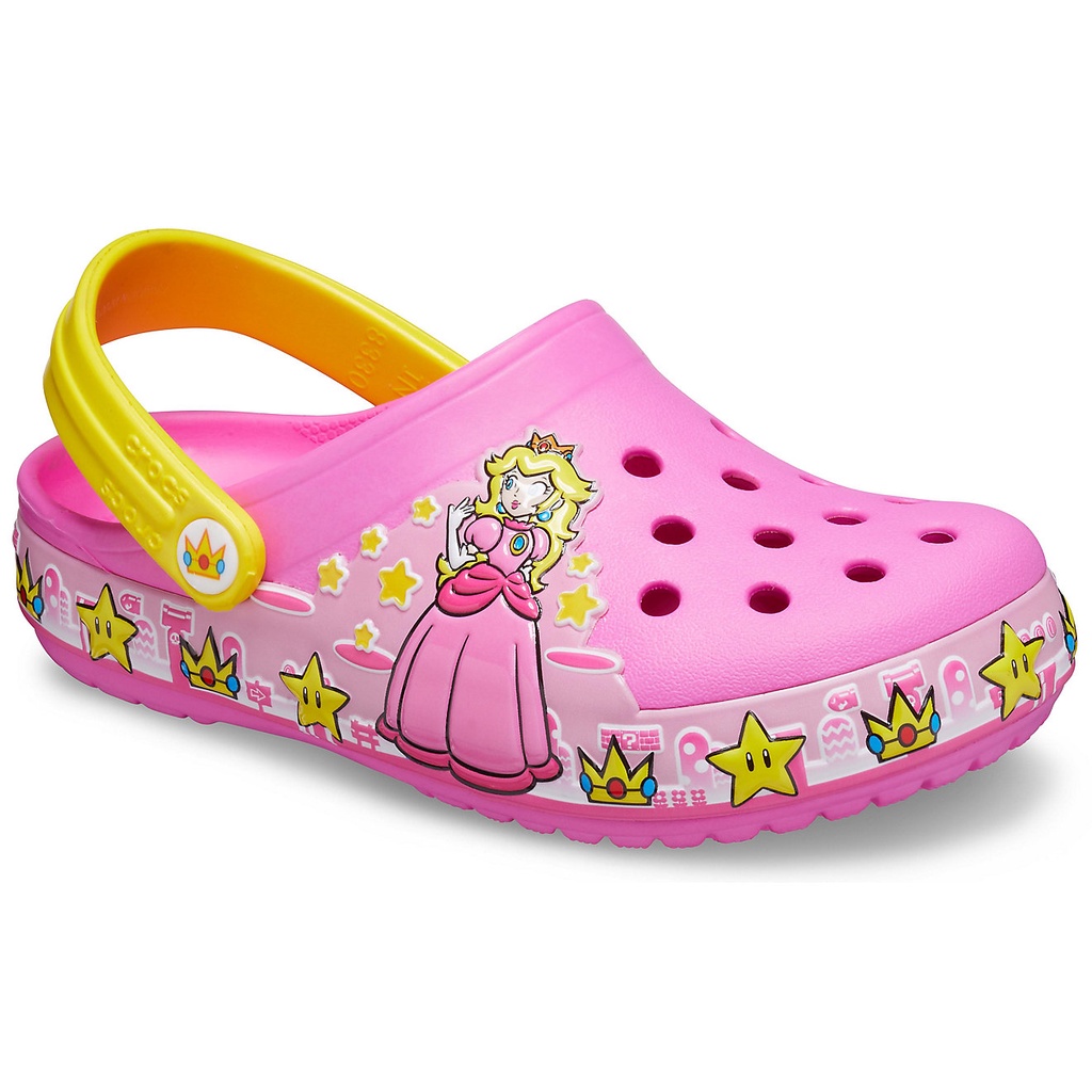 Crocs Princess Peach Super Mario Bros Sandal Anak Cewek Perempuan Original Crocs