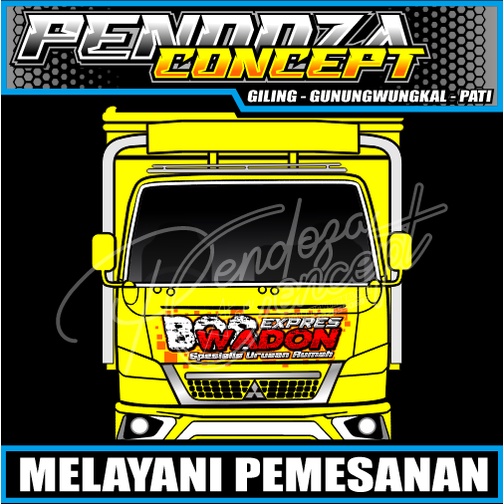 stiker decal kabin canter/truk 125 ps