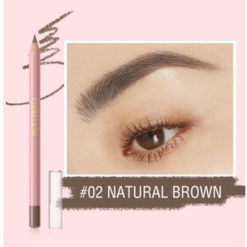 EYEBROW PINKFLASH OhMyEmoji Pensil Alis Automatic Eyebrow Pencil Lasting 8 hours Waterproof Tahan Lama Pigmented Easy Blend Soft Pensil Alis Pinkflash Autobrow Original Murah