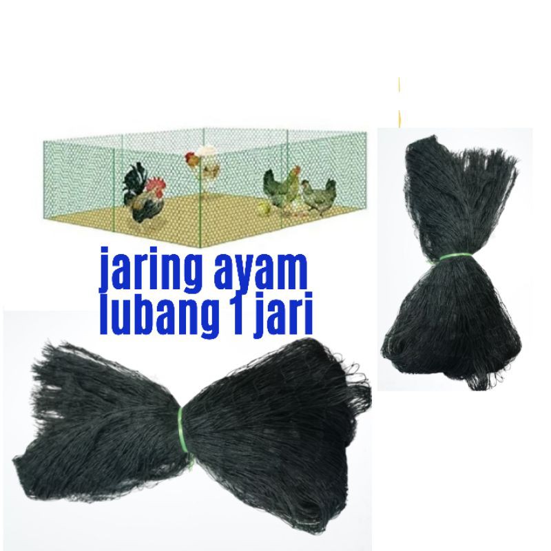 jaring ayam  jaring pagar kebun lubang  1 jari