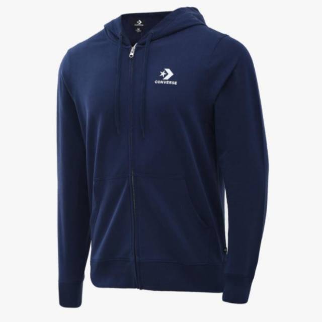 Converse Star Chevron Emb Fz Men's Hoodie Ft - Navy Size M BNWT