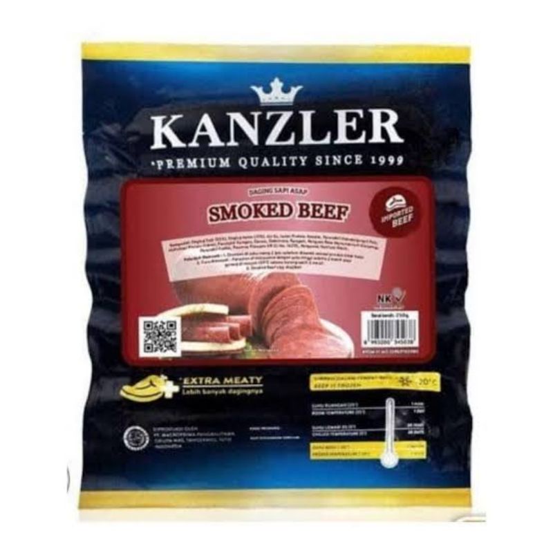 

kanzler smoked beef daging sapi asap olahan 250gr