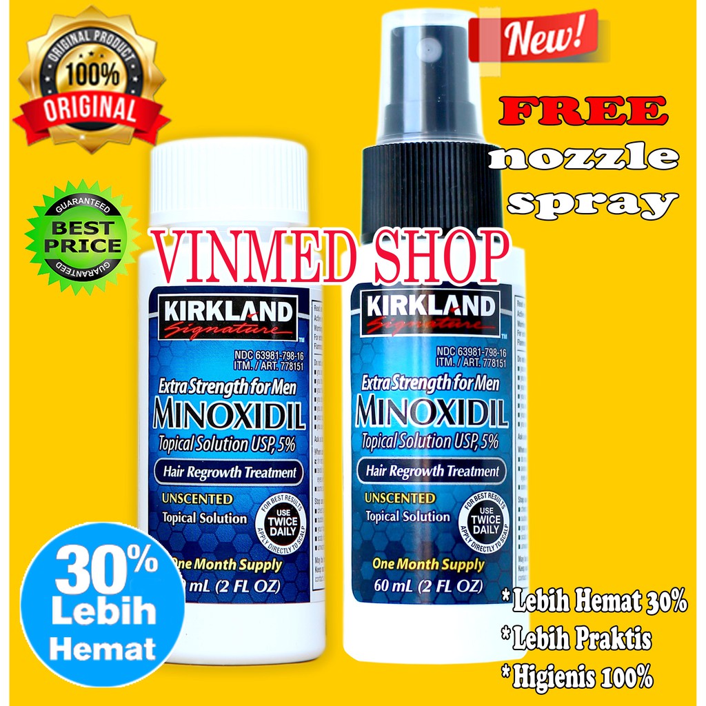 KIRKLAND MINOXIDIL 5% PAKET HEMAT PEMAKAIAN