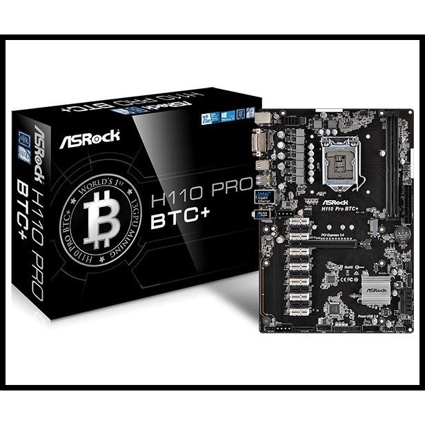 Asrock H110 Pro Btc+ (Ddr4, H110, Lga 1151,13 Slot Vga) Termurah