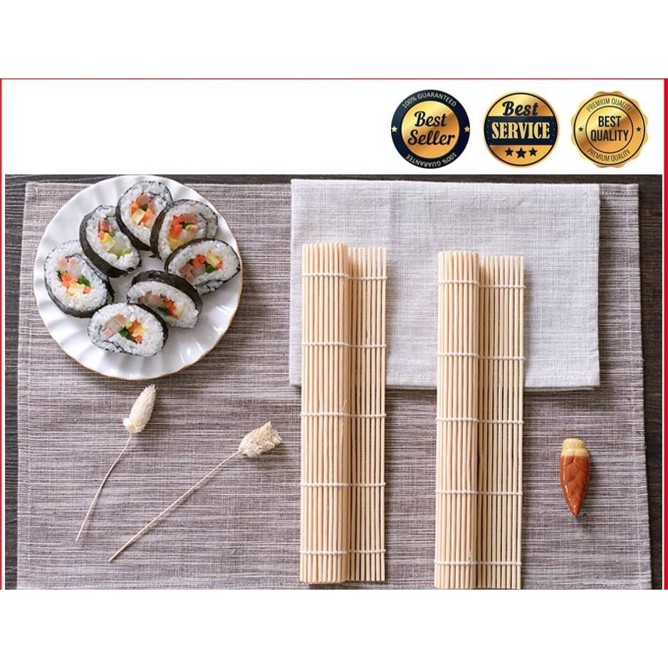 JT - tikar penggulung sushi makisu bamboo bambu roller roll alas cetakan nasi bento tatakan piring