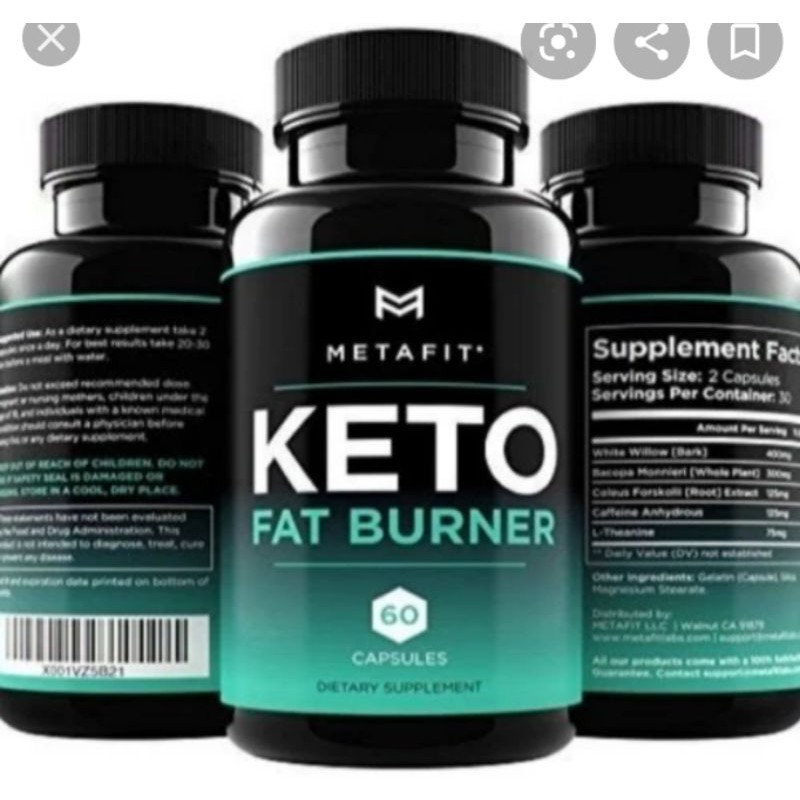 Keto Fat Burner Supplemen Pelangsing Badan ORIGINAL USA