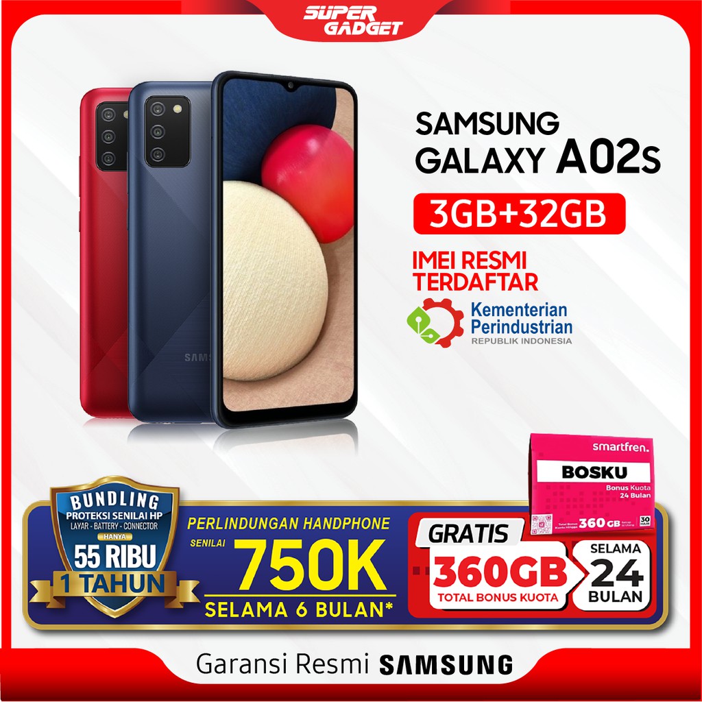 Samsung A   02S 3/32 GB Galaxy Smartphone RAM 3 ROM 32 3/32GB