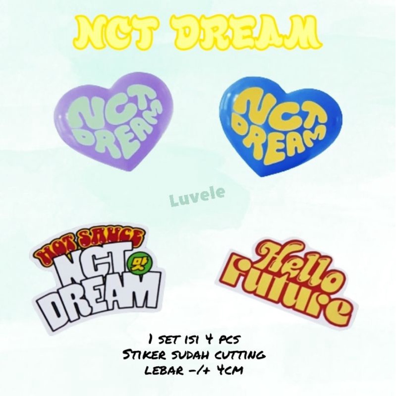 Stiker NCT Dream Heart Logo Sticker Set