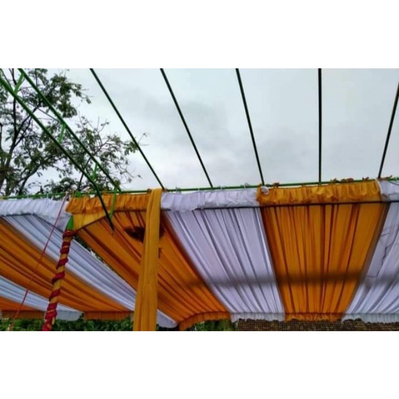 Plafon tenda datar garis 4x6