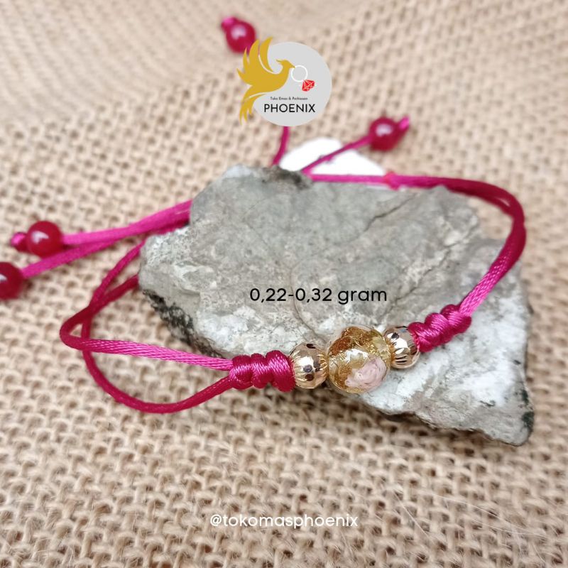 gelang tali modifikasi emas asli