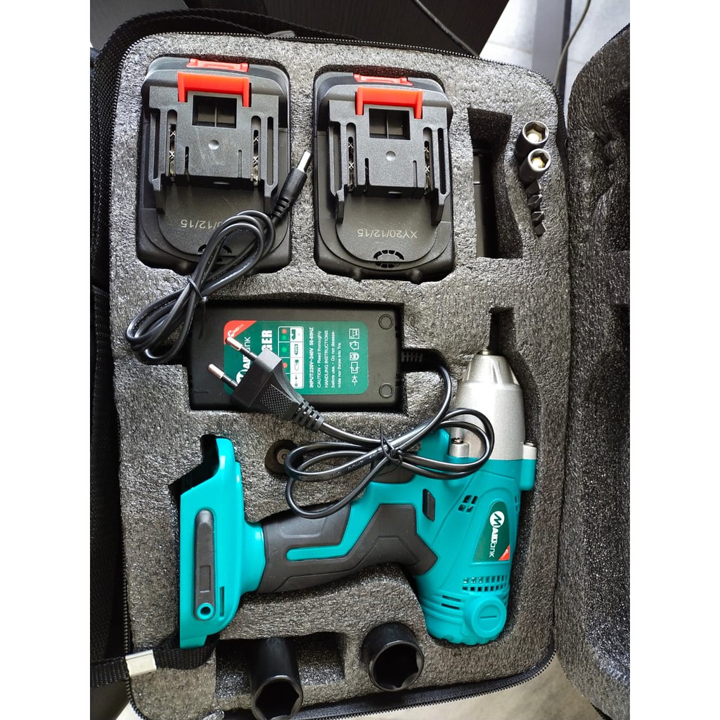 MAILTANK SH-212 Mailtank Impact Wrench 21Volt bor penghancur tipe SH-212 Mesin Bor Menggunakan Charger